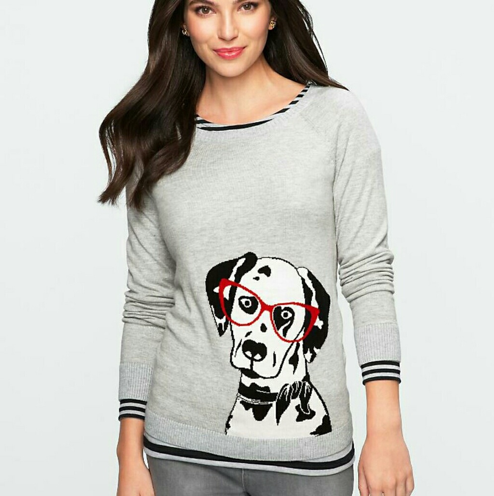 Super cute hipster Dalmatian sweater size small